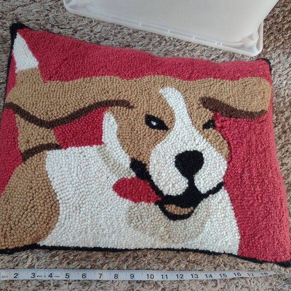 20x14 pillow with beagle dog motif - Picture 1 of 4